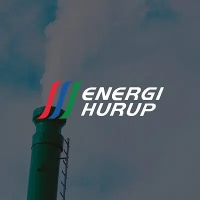 Energi Hurup logo på mørk baggrund