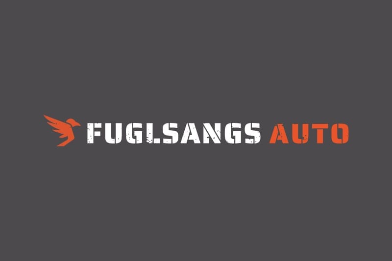 Fuglsang Auto logo på grå baggrund