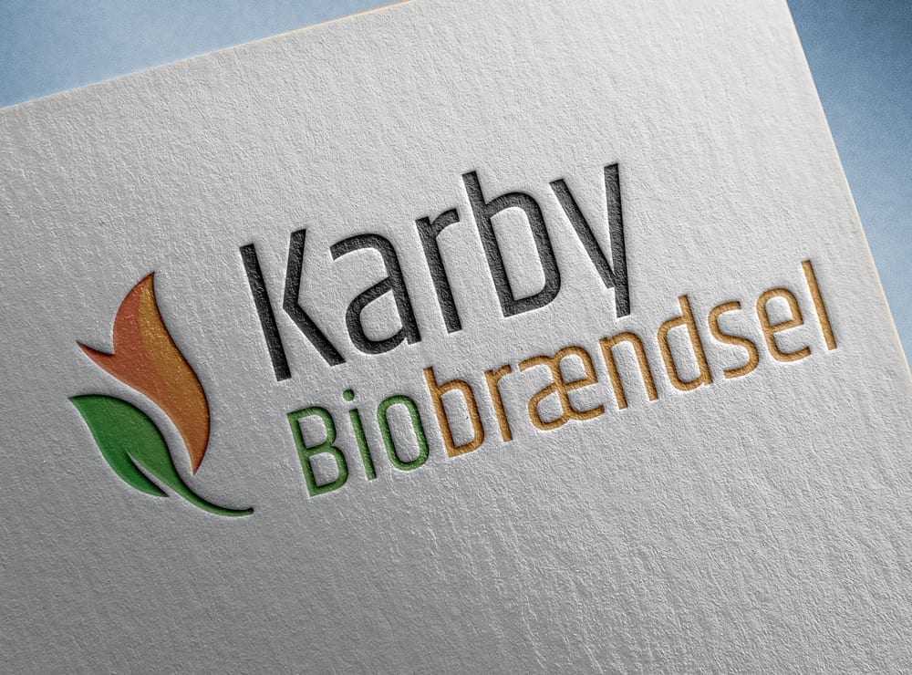 Karby Biobrændsels logo mockup