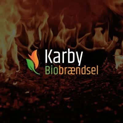 Karby Biobrændsel logo på mørk baggrund