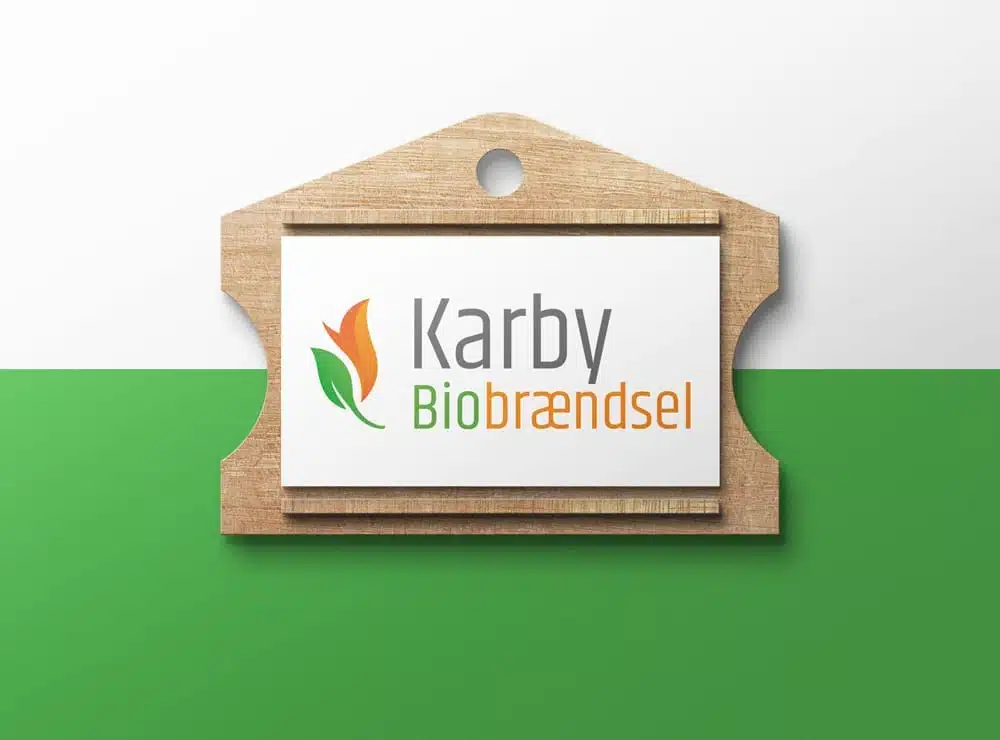 Mockup af logo til Karby Biobrændsel