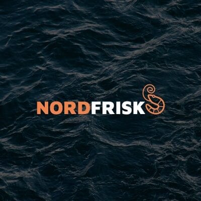 Nordfrisk logo på mørk baggrund