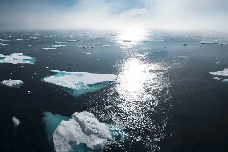 isflager i havet