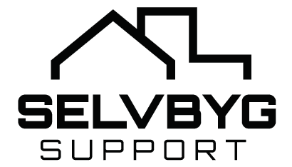 Selvbyg support logo sort