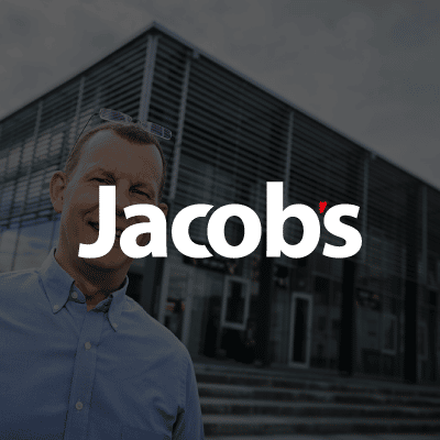 Jacobs Hørecenter logo i hvid