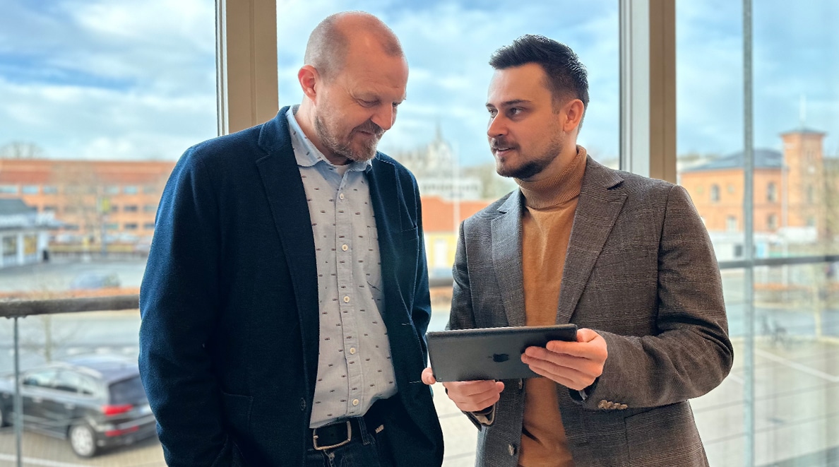 Per og Kristian har strategi møde