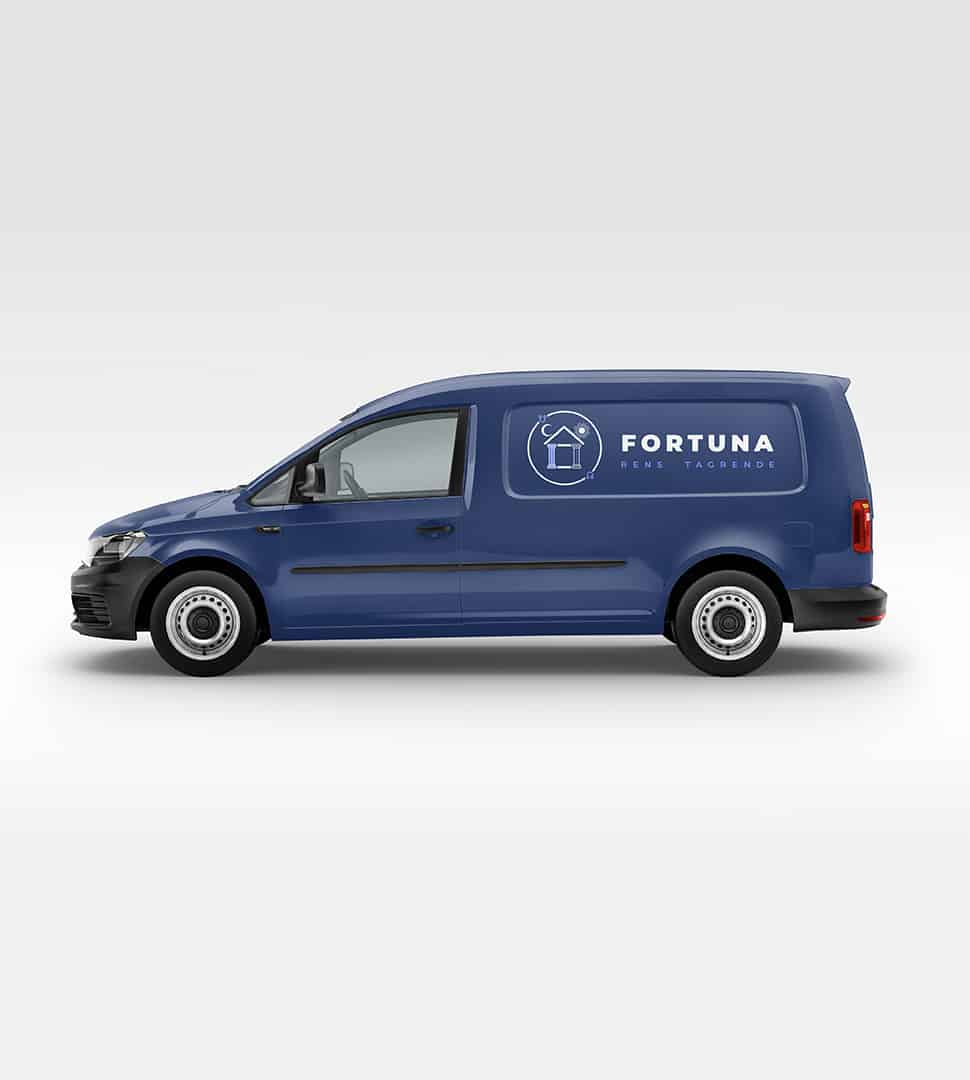 Fortuna Rens Tagrende logo mockup