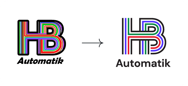 redesign af HB automatiks logo