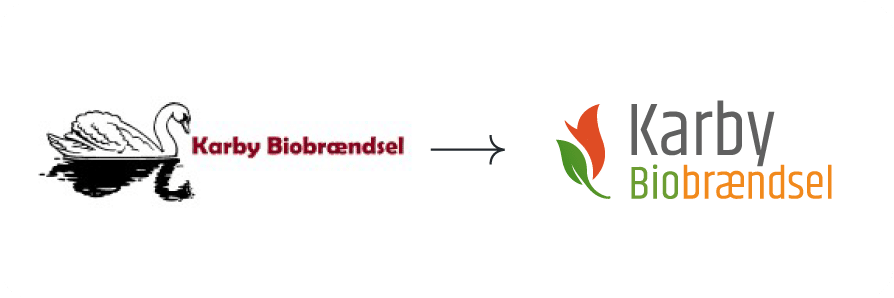 redesign af Karby Biobrændsels logo