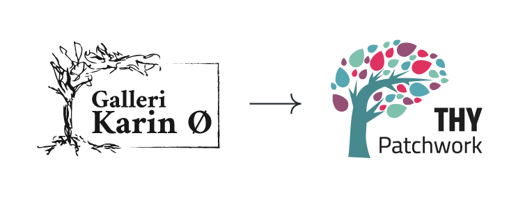 redesign af Thy Patchwork logo