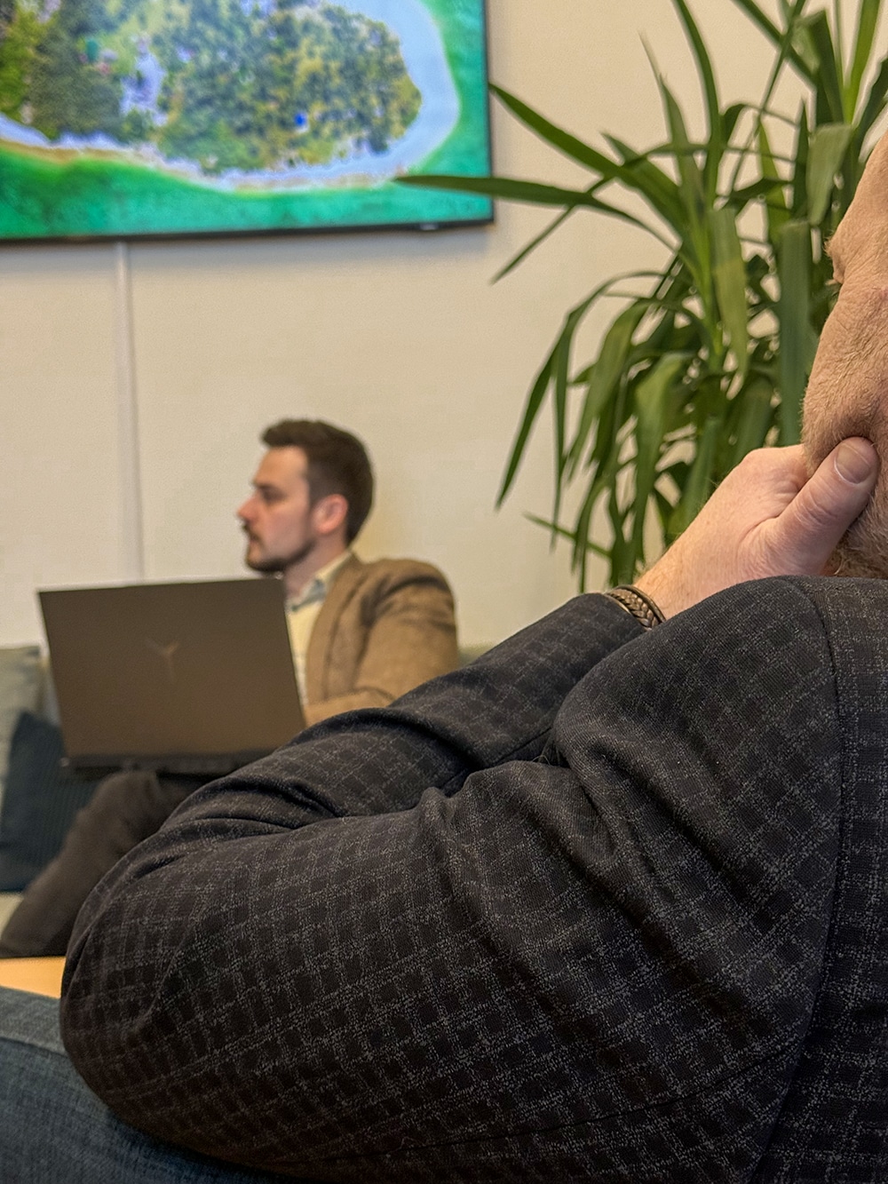 Per og Kristian i lytter til kundens behov